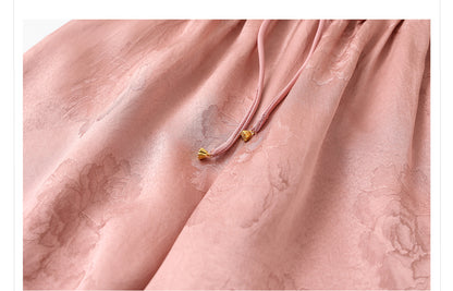 2026 New Chinese Style Elegant Acetate Wide-Leg Pants for Women