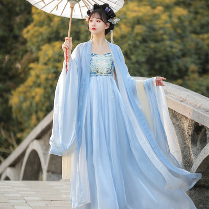 Super Fairy Hanfu Outfit — Improved Zen Hezi Dress for Women
