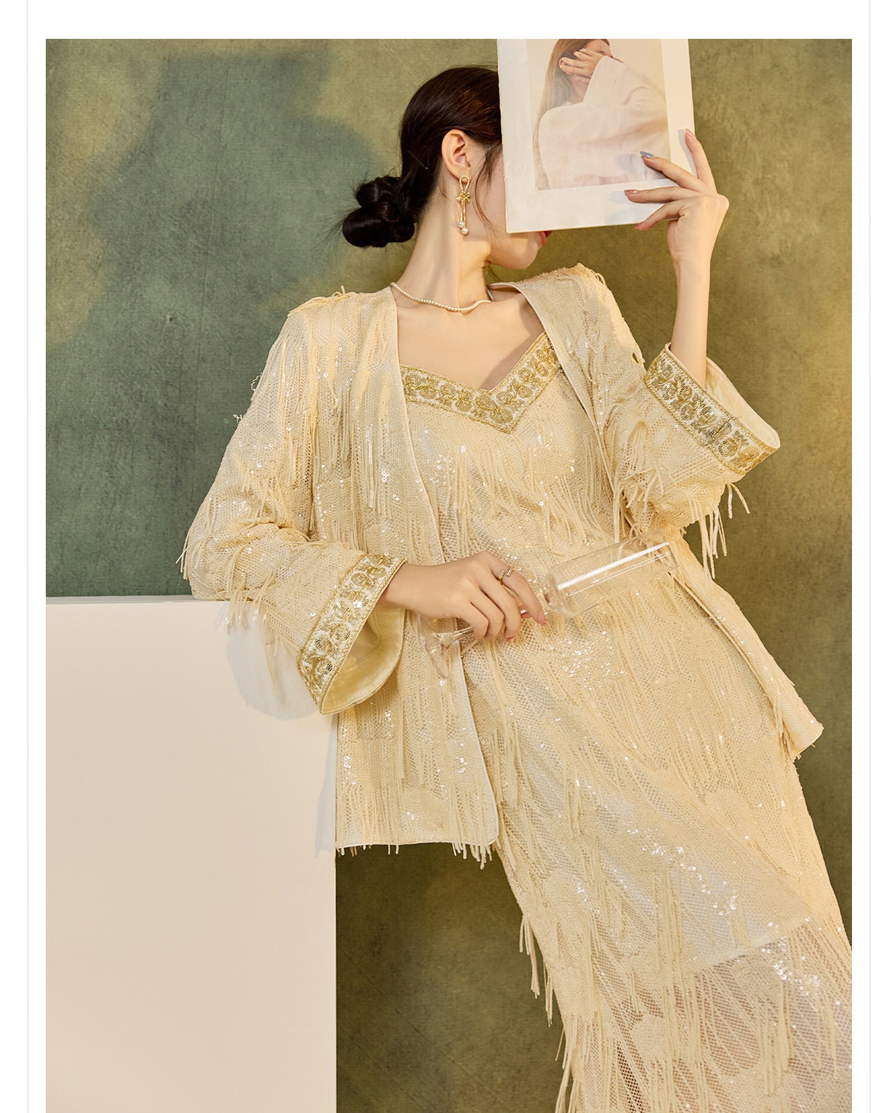 Autumn High-End Embroidered Tassel Cardigan | New Chinese Style Top