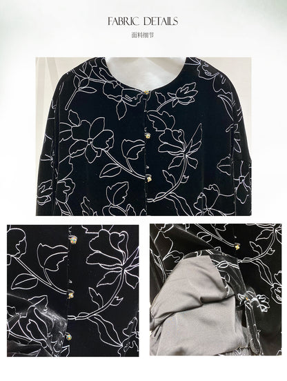 Retro National Style Light Velvet Jacket