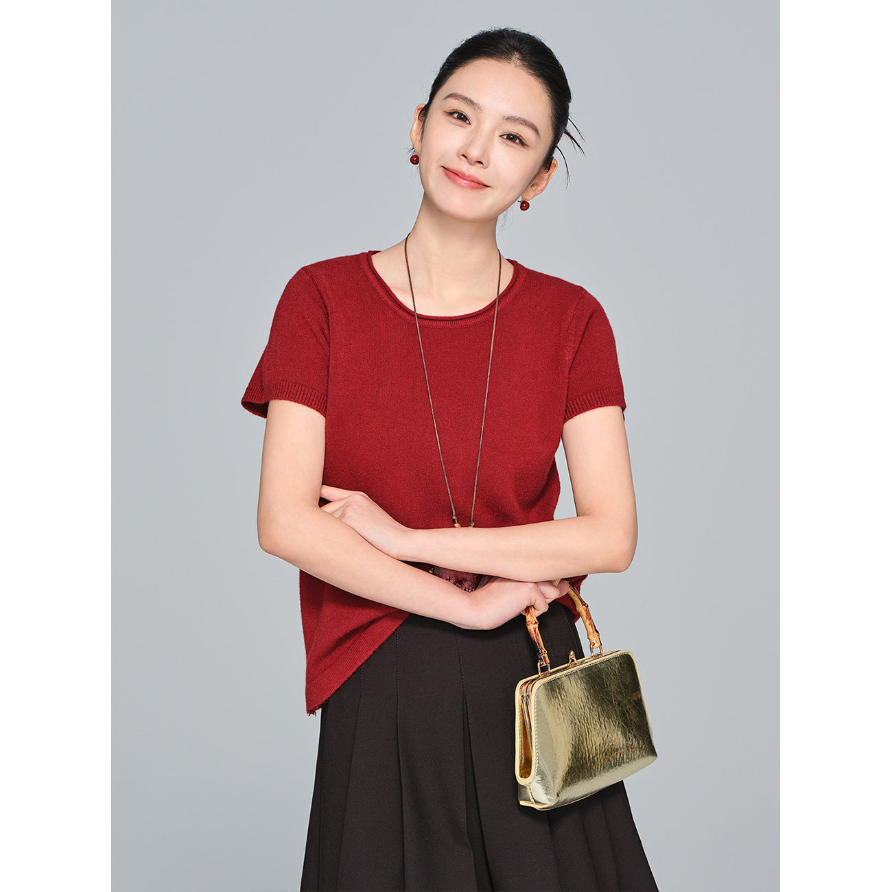 Simple Versatile Women's Knitted Sweater