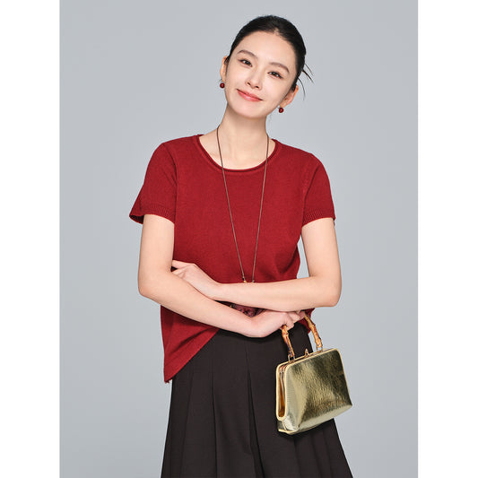 Simple Versatile Women's Knitted Sweater