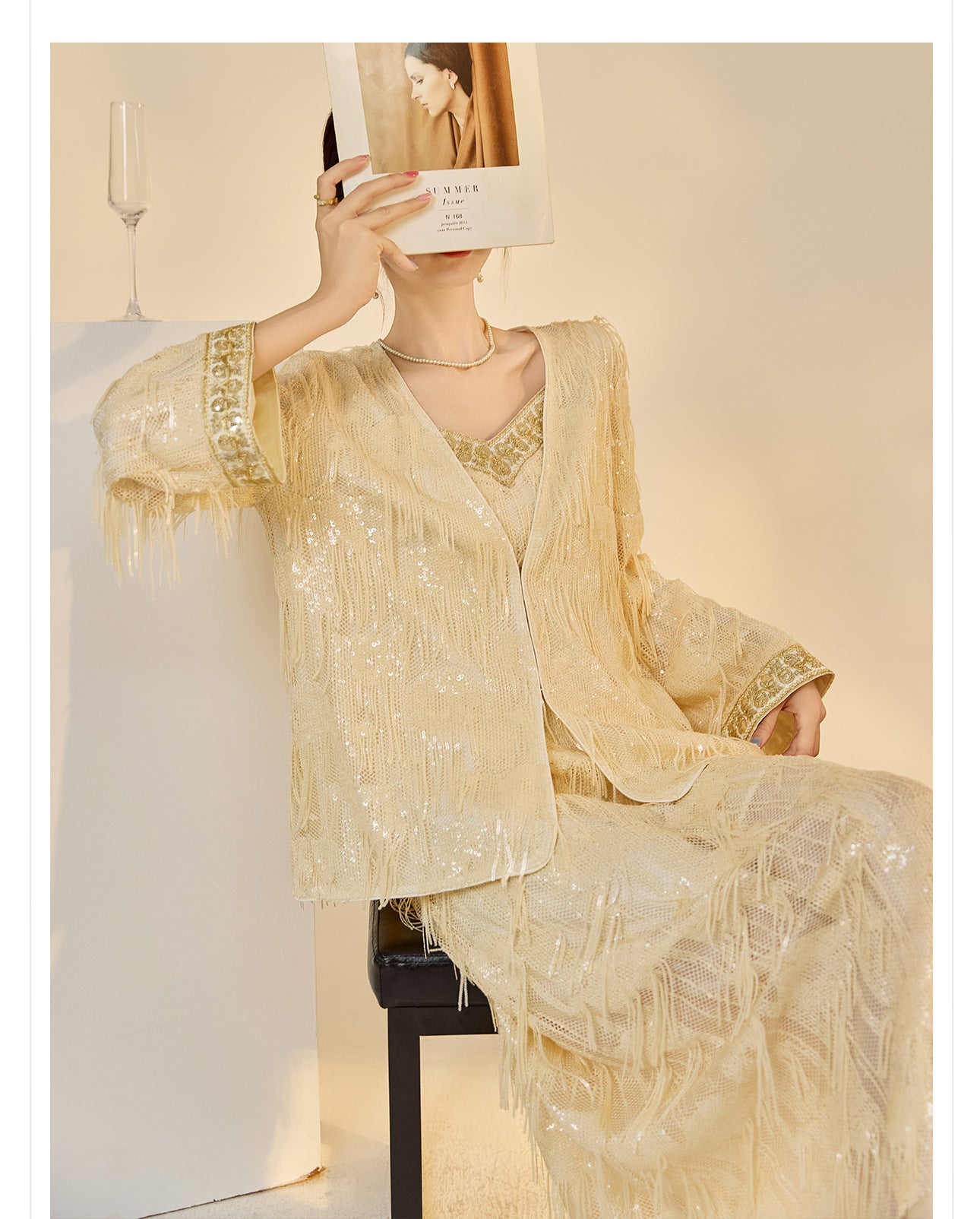 Autumn High-End Embroidered Tassel Cardigan | New Chinese Style Top