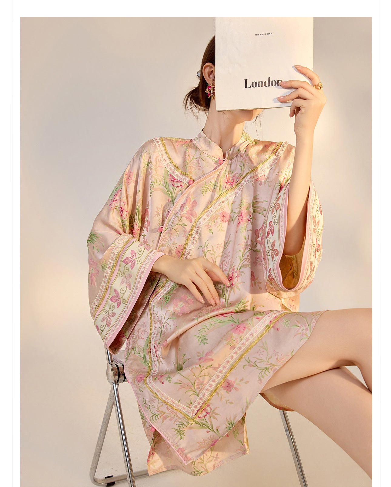 2026 Summer New Chinese Style Printed Rayon Loose Elegant Blouse