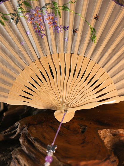 Ancient Style Suzhou Embroidered Fan — Portable Chinese Style Fan