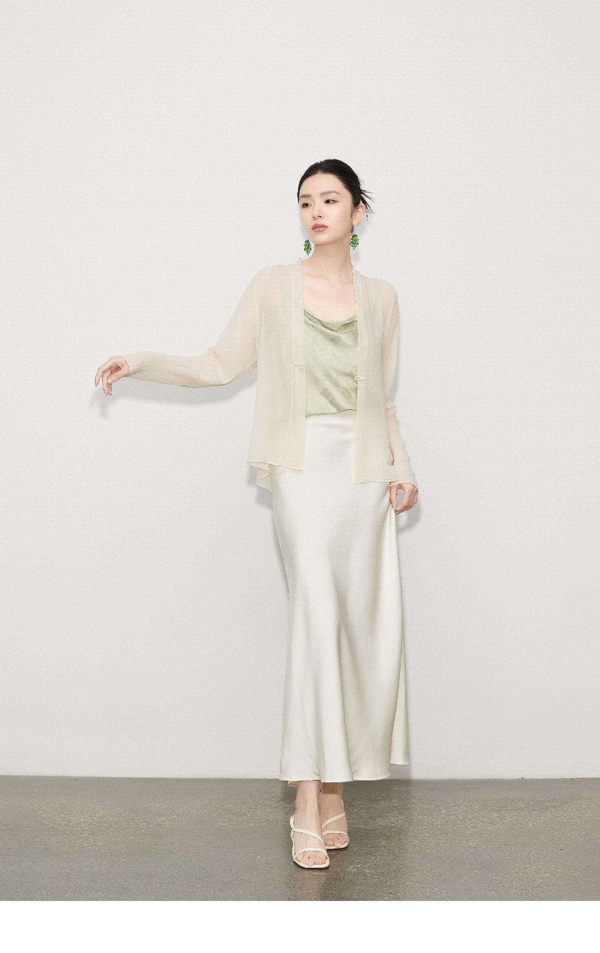 Elegant Sunscreen Georgette Top