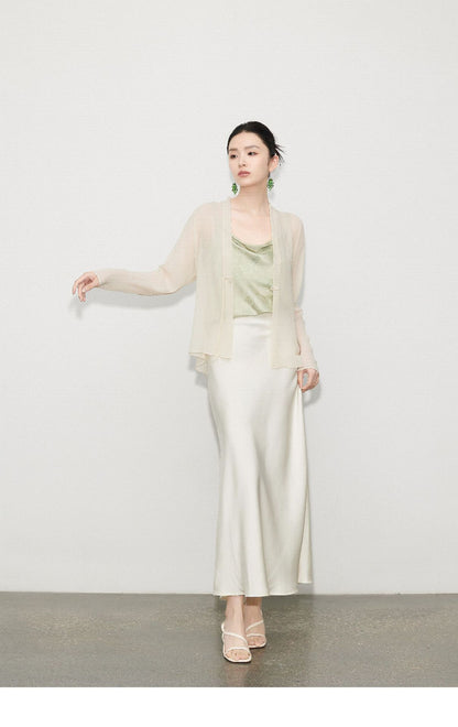 Elegant Sunscreen Georgette Top