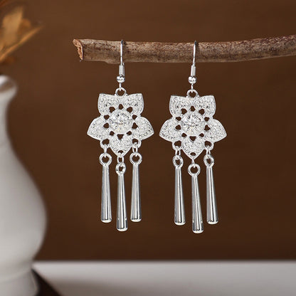 Ancient Style Ethnic Earrings | Elegant Miao Jewelry for Women