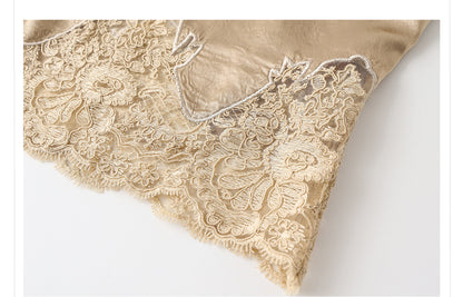 New Chinese Style Embroidered Jacket Skirt Set | Heavy Bead Lace Patchwork