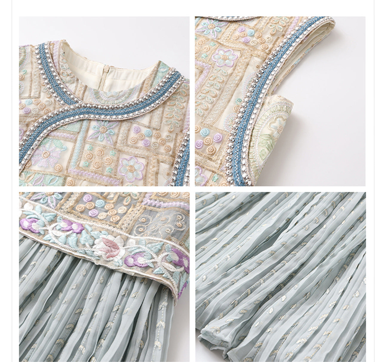 High-End Summer Dress for Women |New Chinese Style Embroidered Long Dress