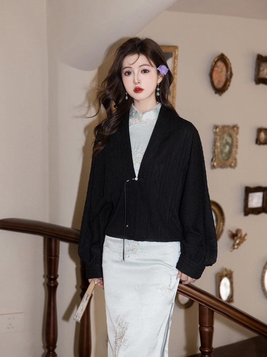 Artistic Camellia Cheongsam – Retro Youth Fresh Dress