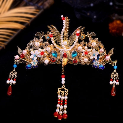 Ancient summer style hair crown tassel hair accessories