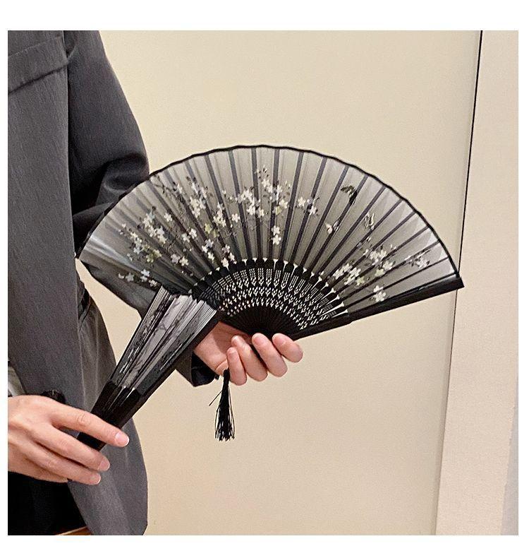 Ancient Style Summer Folding Fan — Small Chinese Dance Handheld Fan