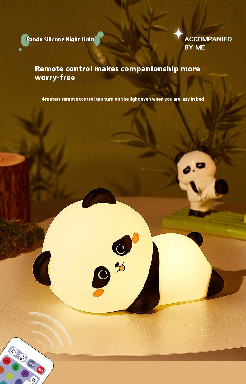 Panda Silicone Night Lamp USB Rechargeable Adjustable Bedside Lamp