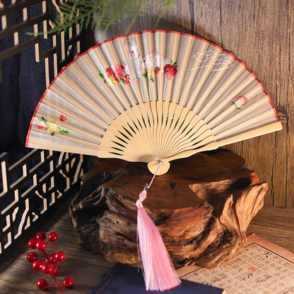 Ancient Style Suzhou Embroidered Fan — Portable Chinese Style Fan