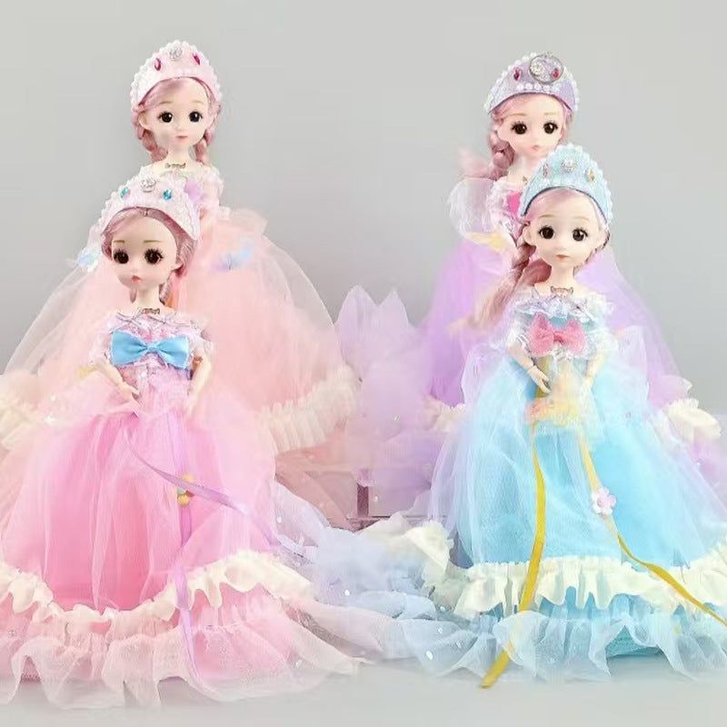 New30Centimeter Music Wedding Dress Barbie Doll Hanfu Singing Storytelling Plush Toy Girl Gift Children's Toy