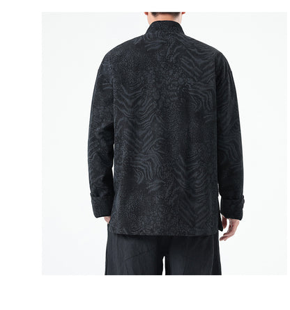 Mens Chinese Hanfu Tang Suit Retro Ancient Style National Top