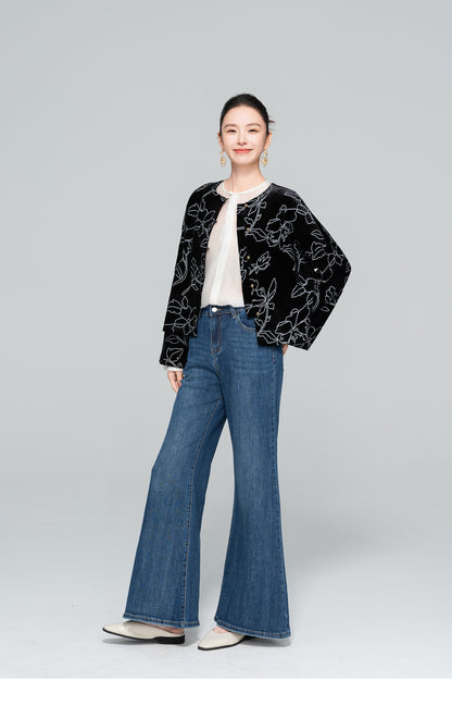 Retro National Style Light Velvet Jacket