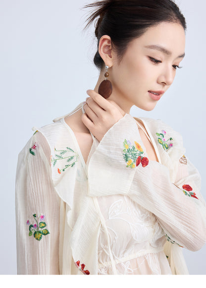 High-End Summer Chinese Style Blouse for Women