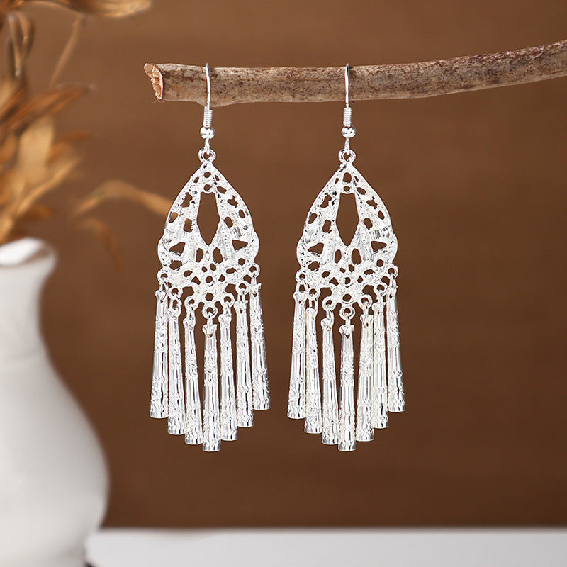 Ancient Style Ethnic Earrings | Elegant Miao Jewelry for Women