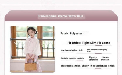 Girls’ Spring Autumn Hanfu | New Chinese Style Tang Suit Long Sleeve Set