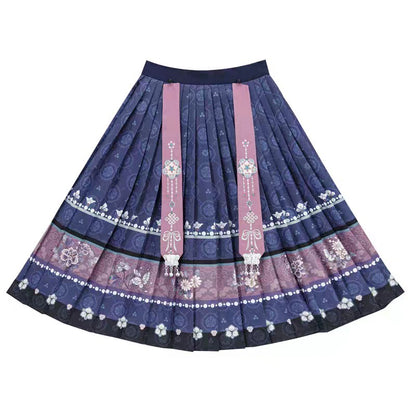 Oriental Holiday Ethnic Wear — Oblique Collar Big Sleeve Daily Set