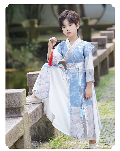 Boys’ Winter Hanfu | New Ancient Chinese Style Tang Suit Long Sleeve