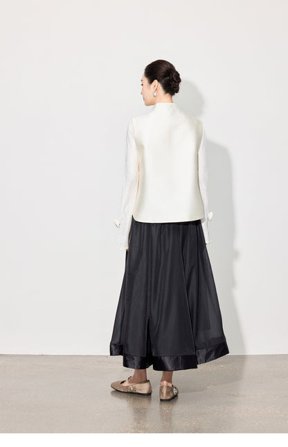 High-End Solid Color Long Skirt — Timeless A-Line Silhouette
