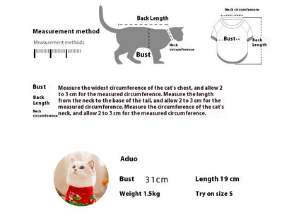 Floral Two-Leg Warm Pet Coat Small Dog Cat Autumn Winter Jacket