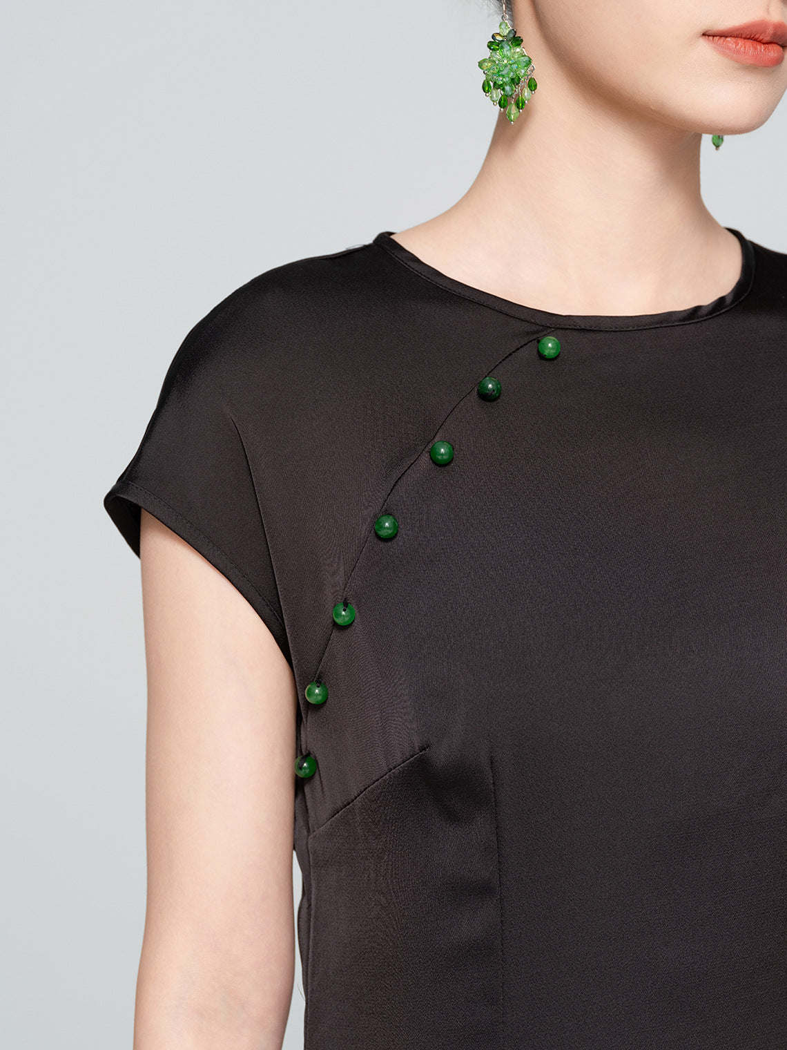 Artistic Improved Qipao – New Chinese Retro Side-Slit Dress