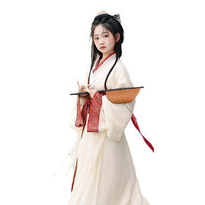 Girls’ Summer Hanfu | Wei Jin Style Daily Warring States Robe Fairy Dress