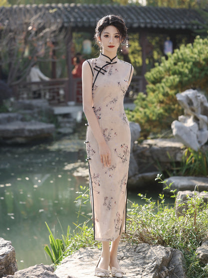 Improved Chinese Style Qipao – Elegant Youth Summer Dress