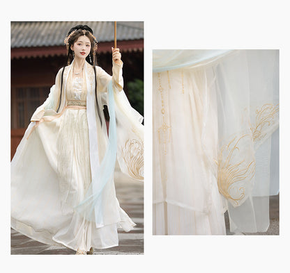 Fairy Song Hanfu Costume — Elegant Waist-Length Ru Skirt Outfit