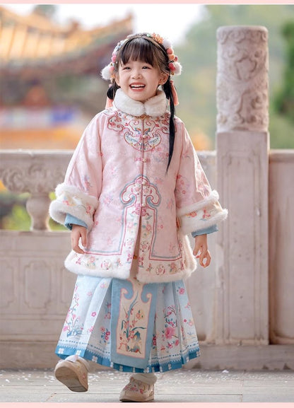 Children’s New Chinese Style Hanfu | Winter Ming Dynasty Outfit for New Year