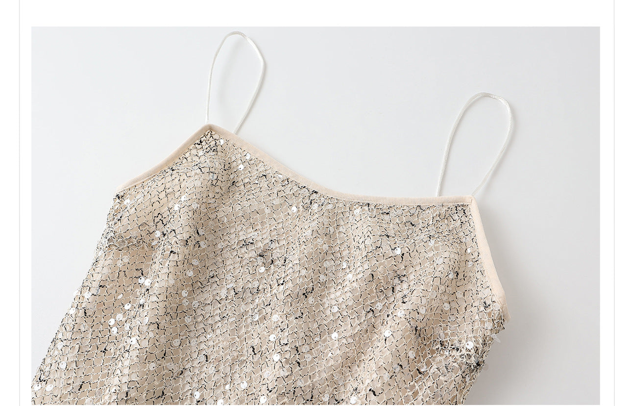 Autumn New Chinese Sequin Embroidered High-End Coat Dress Set