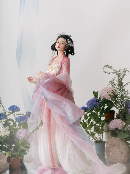 Immortal Cultivation Hanfu — Spring Summer Elegant Tang Style Set
