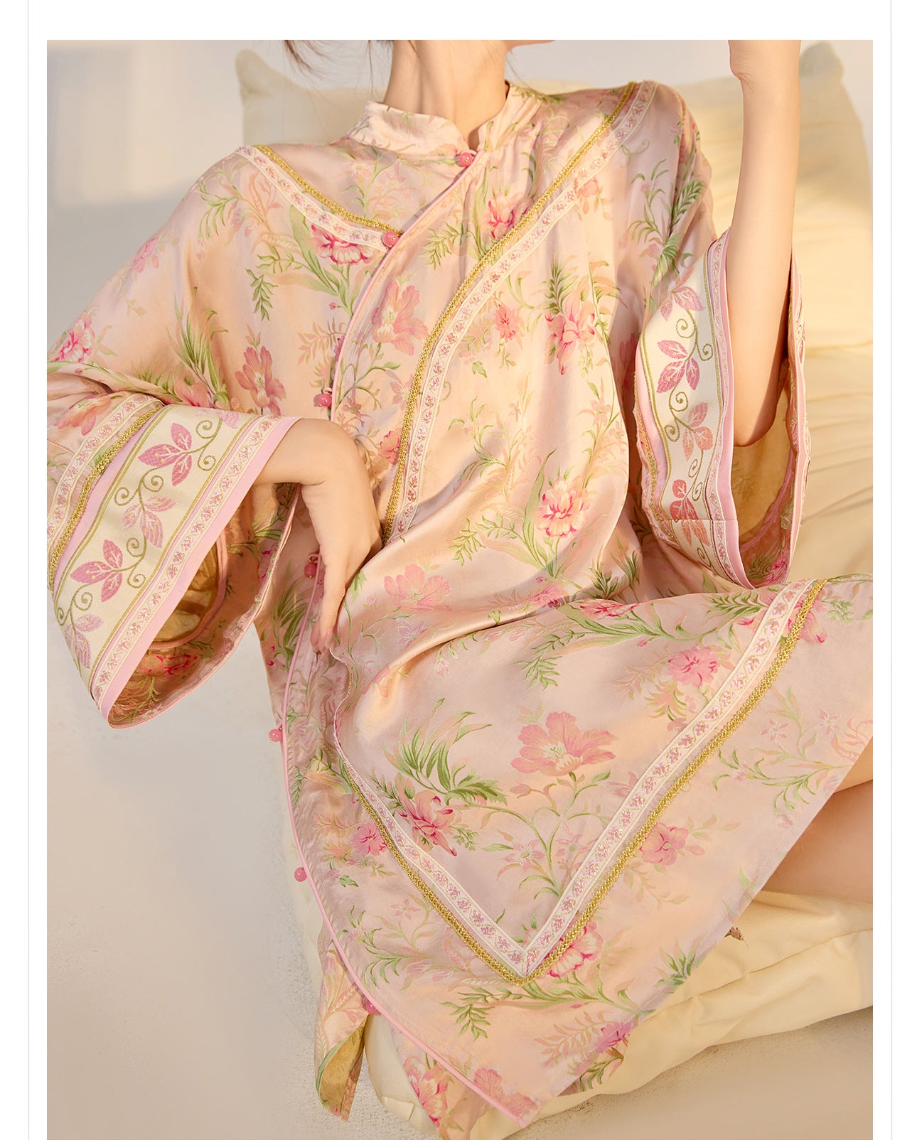 2026 Summer New Chinese Style Printed Rayon Loose Elegant Blouse