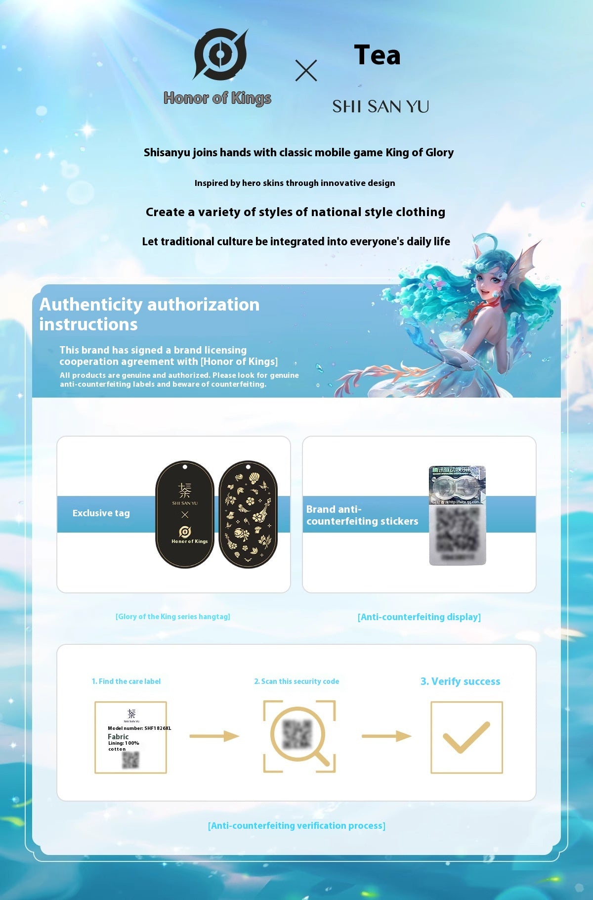 Fairy Tang Hanfu — Heavy Embroidery Large Sleeve Slip Dress for Women