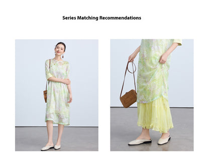 High-End Women's Qipao – Loose Elegant Retro Summer Dress