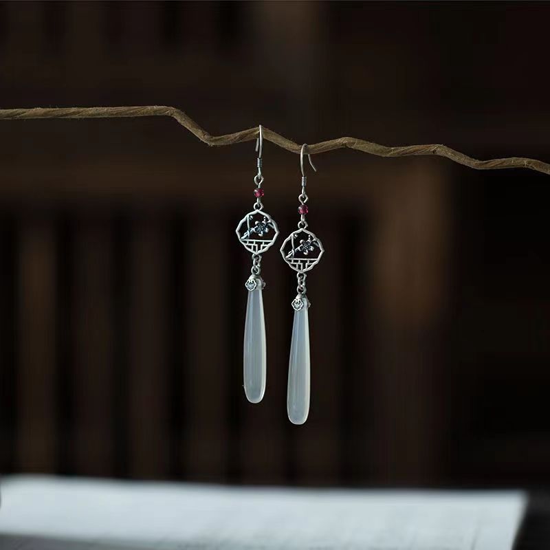 Elegant Ancient Style Earrings | Versatile Long Water Drop Fashion Jewelry