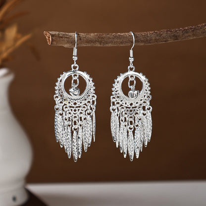 Ancient Style Ethnic Earrings | Elegant Miao Jewelry for Women