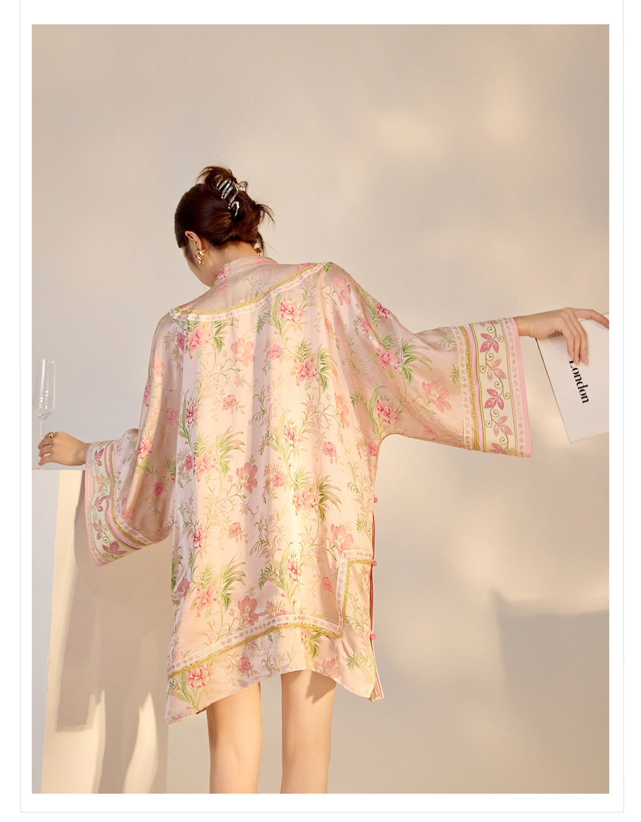 2026 Summer New Chinese Style Printed Rayon Loose Elegant Blouse