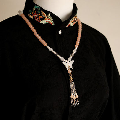 Ancient Costume Hanfu Necklace | Elegant Horse Face Skirt Fresh Jewelry Accessory