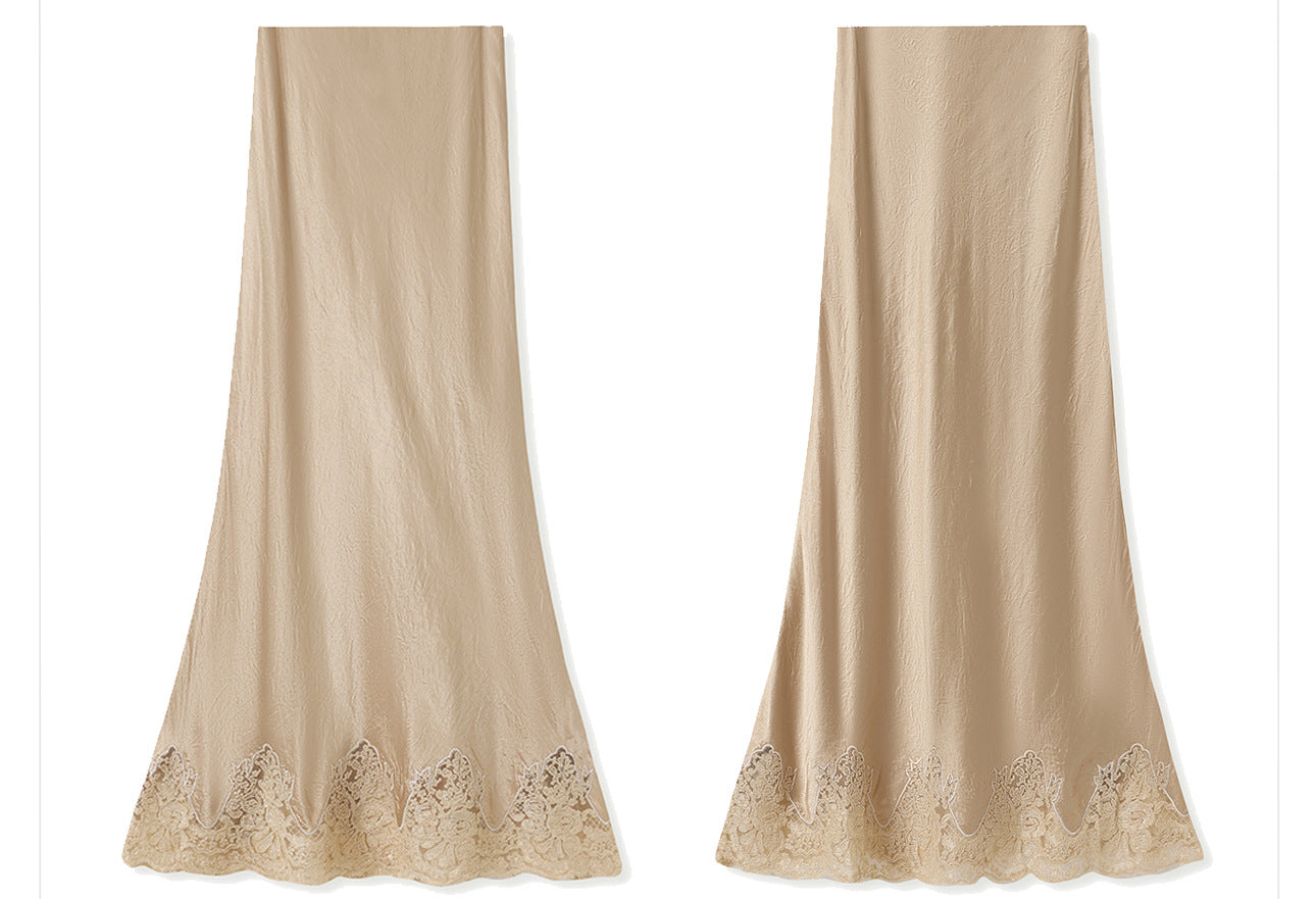 New Chinese Style Embroidered Jacket Skirt Set | Heavy Bead Lace Patchwork