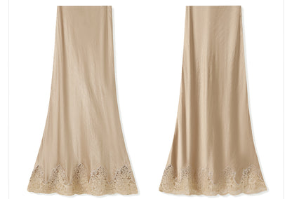 New Chinese Style Embroidered Jacket Skirt Set | Heavy Bead Lace Patchwork