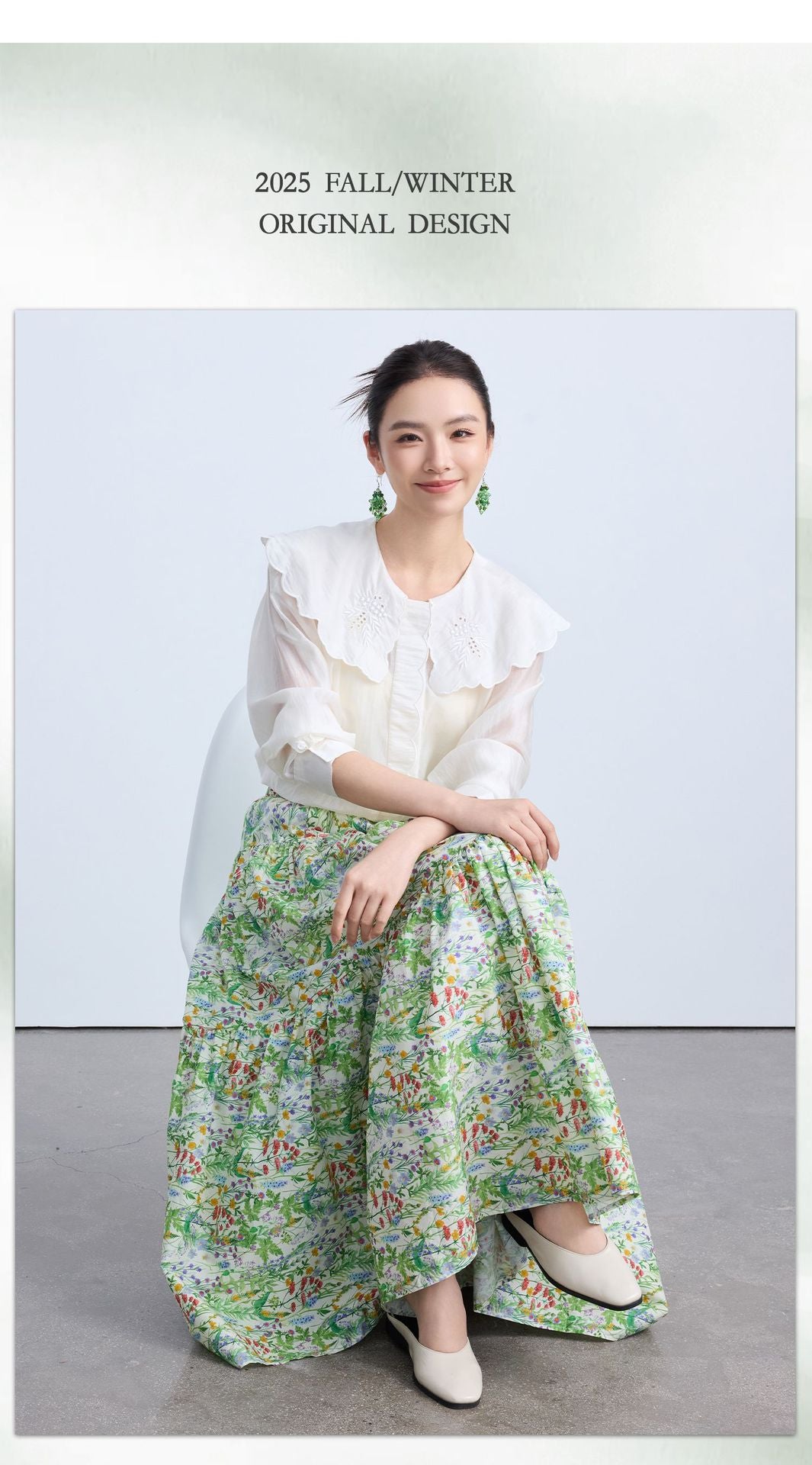 Chic Summer Floral Midi Skirt for Women