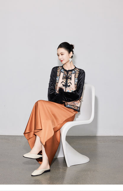 Elegant High-End Asymmetrical Mermaid Skirt