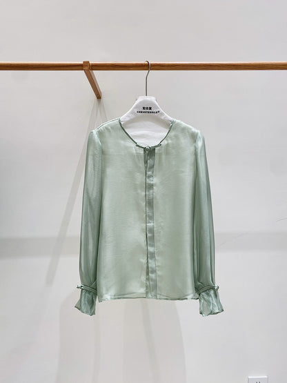 High-End Lightweight Bell Sleeve Top for Women