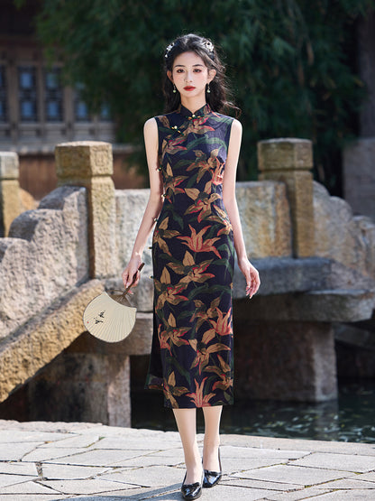 Youthful Sleeveless Cheongsam – Beautiful Daily Wear Dress