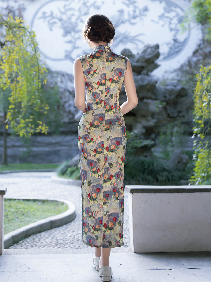New Chinese Style Qipao – High-End Women's Daily Long Dress